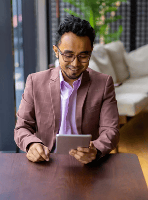 Man-Using-Tablet